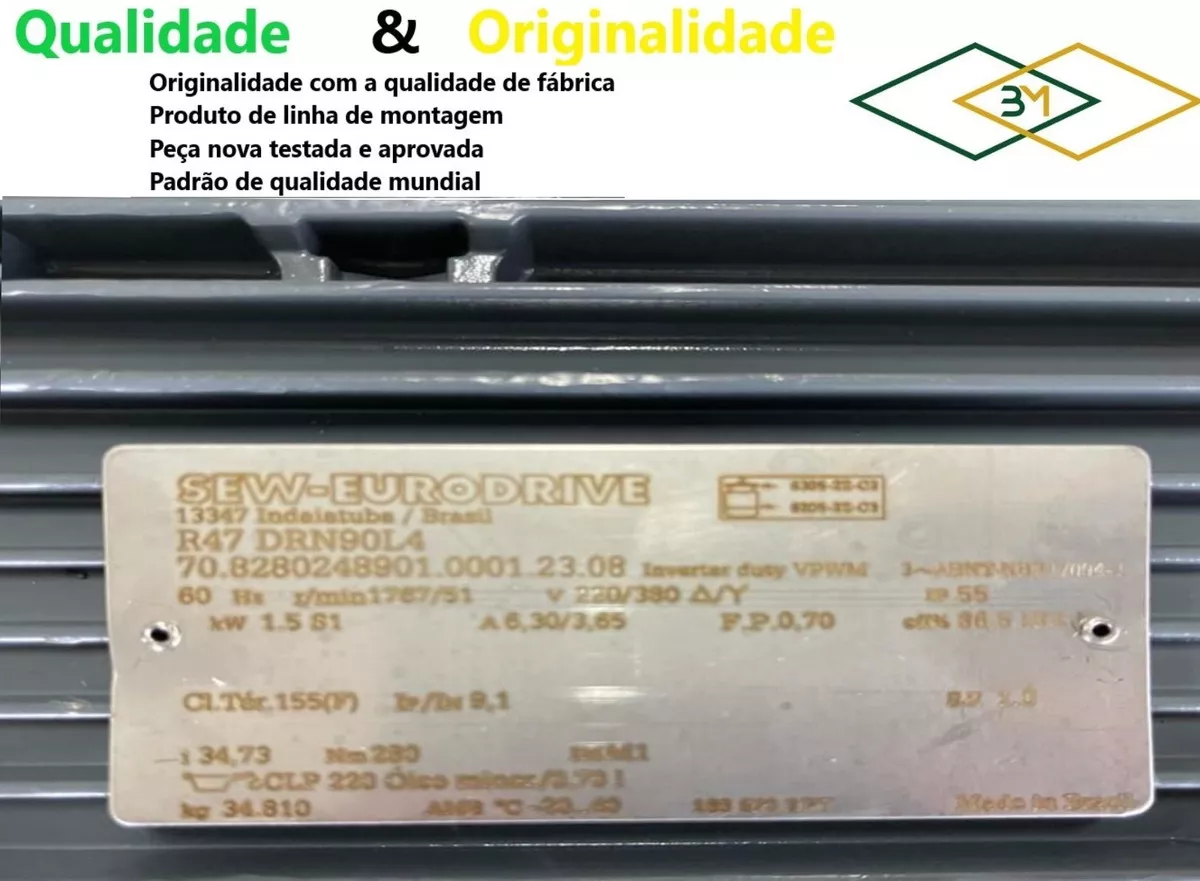 Terceira imagem para pesquisa de redutor para motor de 3 cv