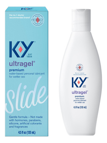 Lubricante Personal K-y Ultragel A Base De Agua 130 Ml