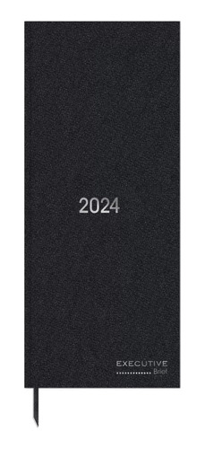 Agenda Preta Comercial Executiva 2024 194f 11x25cm Médio