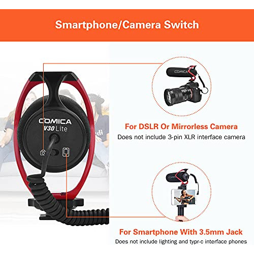 Comica Cvm-v30 Lite Micrófono De Cámara Direccional Súper Ca