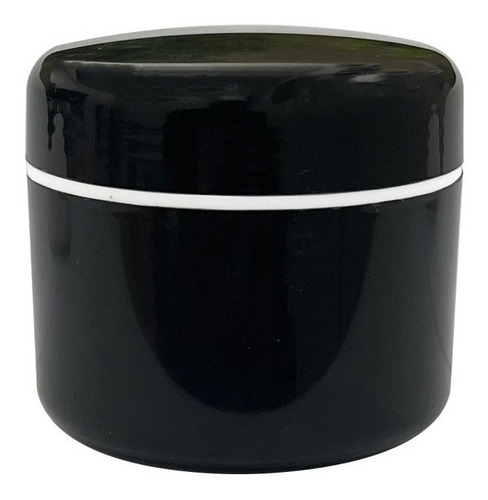 Pote Para Creme 30g Fundo Falso (20 Peças) Tipo De Embalagem Preto