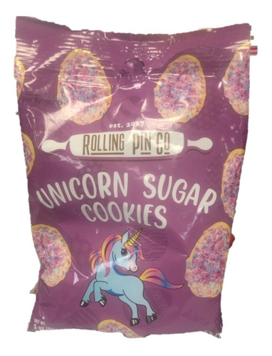 Galletas De Azúcar Con Chispas Colores Unicornio Rolling Pin