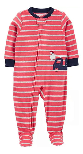 Macacão Carter's Fleece Bombeiros Vermelho Caminhão Bombeiros 4 Anos