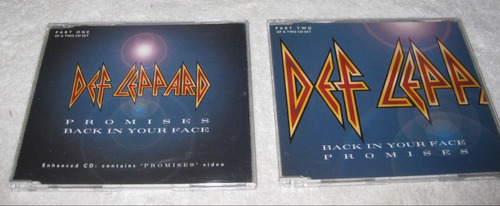 Def Leppar - Promises/ Back In Your Face 1 & 2 Cd Maxi P78