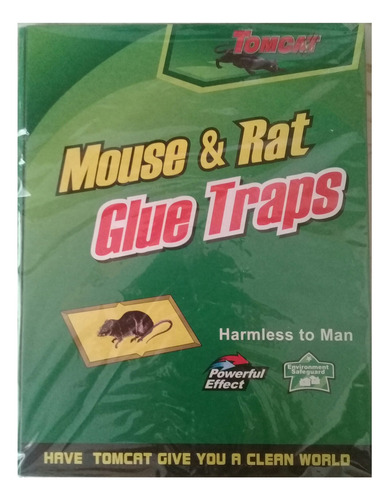 Combo Trampa Mata Ratones Ratas 2 Laminas + 100 Gramos Cebo