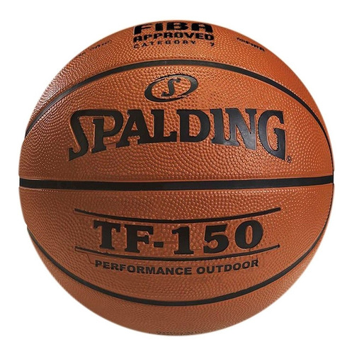 Pelota Basket Spalding Basquet N° 5 Fiba Tf-150 Balon Caucho Oficial Exterior