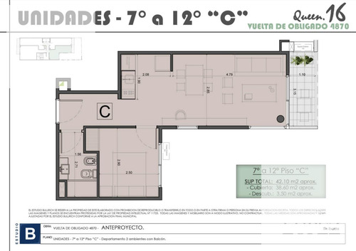 Venta Departamento Nuñez 2 Ambientes Con Balcon En Construccion