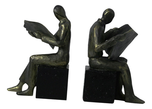2 Piezas Libro Del Lector Termina De La Oficina Escultura