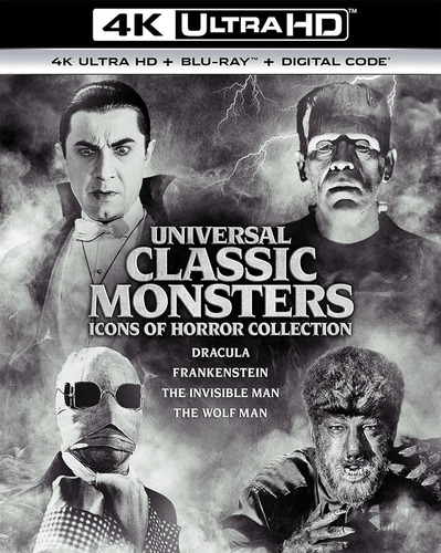 Universal Classic Monsters Collection 4k + Hd Bluray Sellado