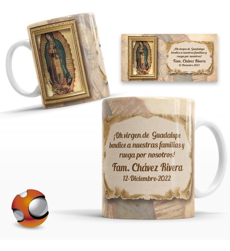 12 Tazas Personalizadas Recuerdo Virgen De Guadalupe Full