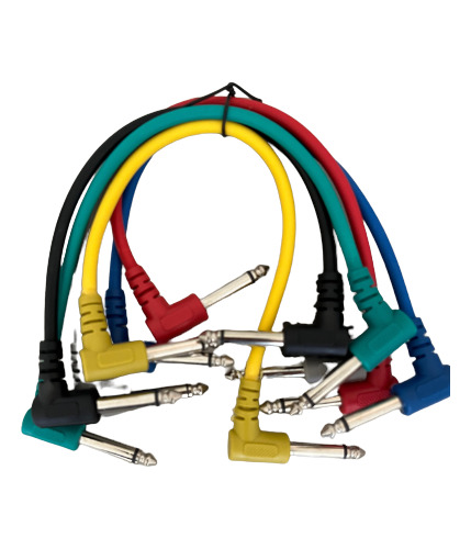 6 Cablesplug Para Efctos De Guitarra O Bajo