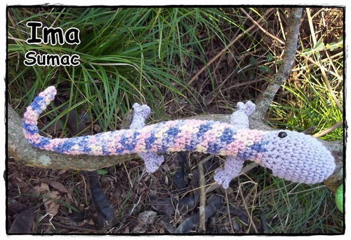 Amigurumi Lagartija Tejida Crochet Artesanal