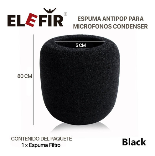 Filtro Antipop Capuchon Para Microfono Condenser 8x5cm Gran