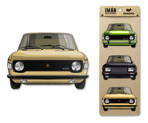 Pack De 3 Imanes Autos - Fiat 128 Iava