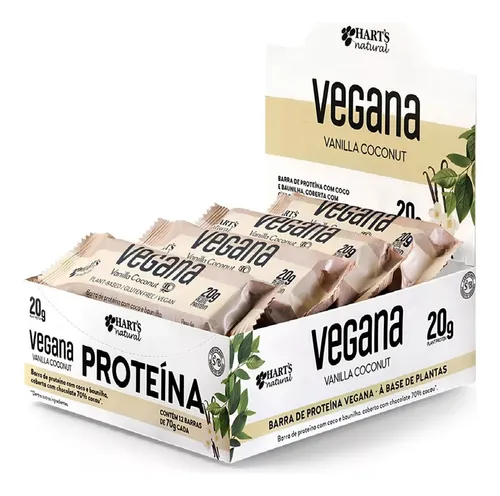 Barrinha De Proteina Vegana Vanilla Coconut - 12x70g