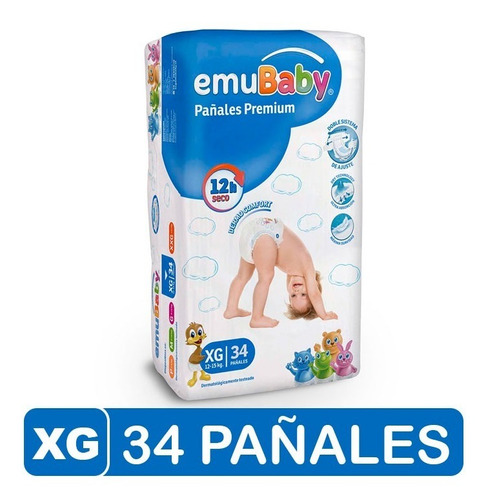 Pañales Emubaby Premium P M G Xg Xxg (escoger Talla)