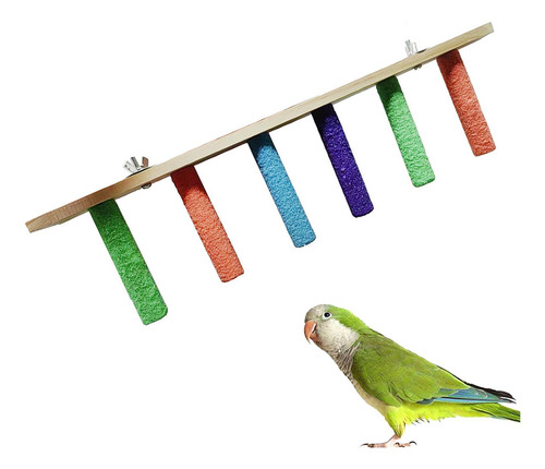 Parrot Perch Stand Bird Window/bath/car/viaje Perca 6 Nivel