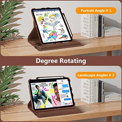 Funda Para iPad 10th Generacion Giratoria 360 - Marron