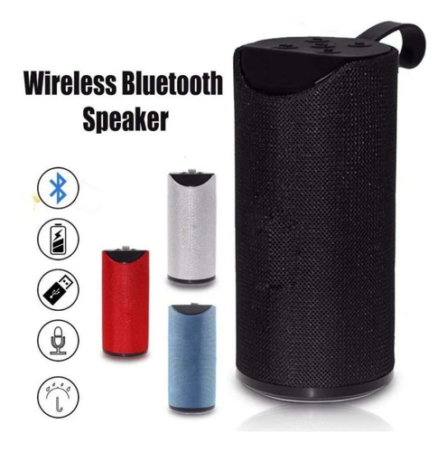 Parlante Bluetooth Parlante Portátil Recargable - Rojo