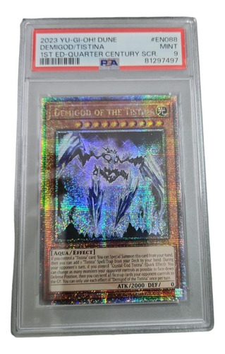 Demigod Of The Tistina Quarter Century Yugioh Psa 9