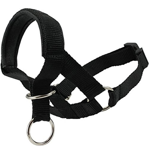 Cabeza De Perro Cuello Halter Negro 6 Tallas