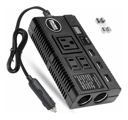 Inversor De Corriente Automóvil 120w 12v 24v Cc 110v C...