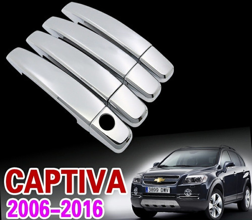 Manijas Cromadas Cubre Manijas Chevrolet Captiva Tracker.