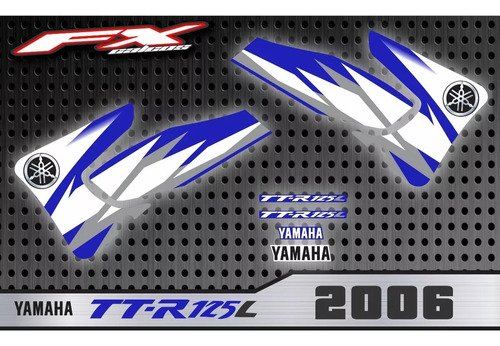Calcos Opcionales Yamaha Ttr 125 2006 Fxcalcos2