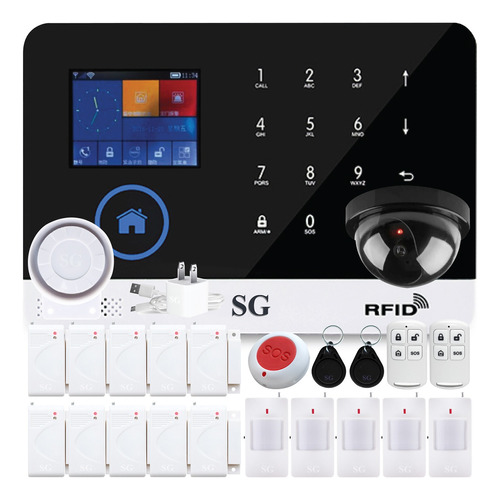 Alarma Dual Gsm Telefono Inalambrica Control Celular App Seguridad Casa Negocio Sistema Vecinal 