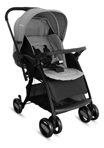 Coche Bebe Reversible+ Paseador Bebesit Color Gris