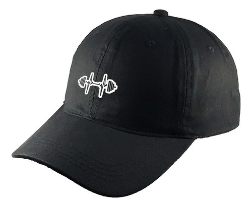 Gorra Clasica Algodón Negra Gym R45