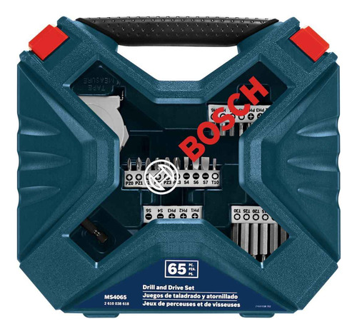 Taladro Atornillador Gsr 12v-15 Fc + Set X-line 65 Pcs Azul