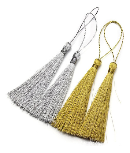 30 Piezas 13cm Mini Borlas Artesanales Suaves Sedosas Con