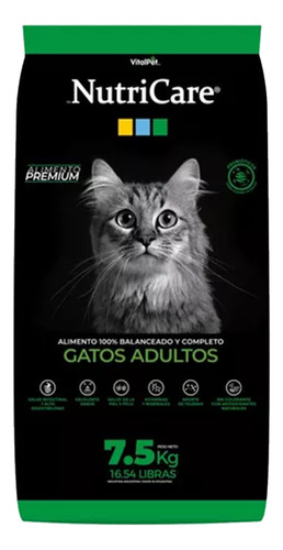 Nutricare Gato Adulto - Sabor Pescado - 7,5 Kg