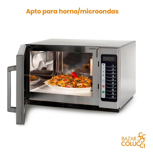 X12 Plato Hondo Acquamix Negro, Rigolleau - Bazar Colucci