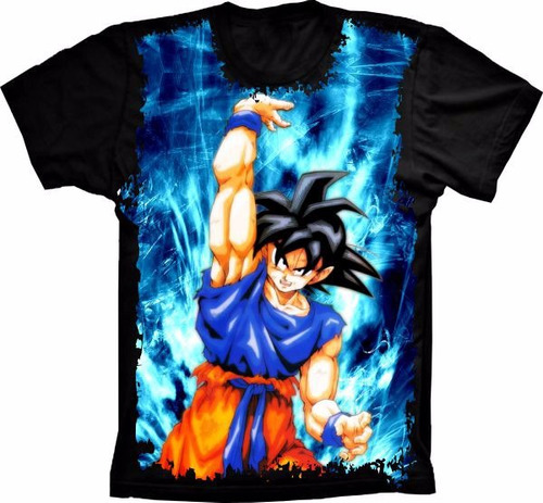 Camiseta Goku Dragon Ball Z Desenho Anime Estampa Total Geek