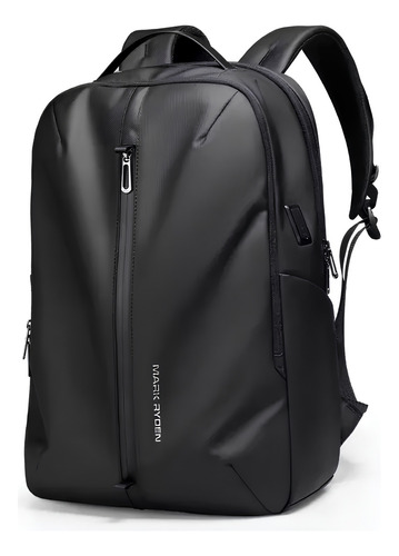 Mochila Bolsa Premium Grande 39l Notebook 15,6 Com Usb Preto Fosco Mark Ryden Mr3950