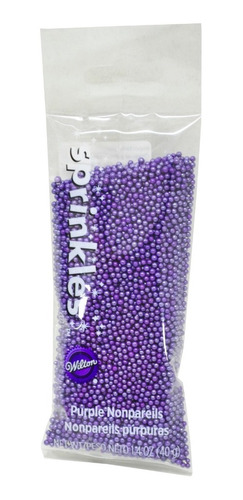 Wilton Sprinkles Mini Perlas Violeta Purpura 40g