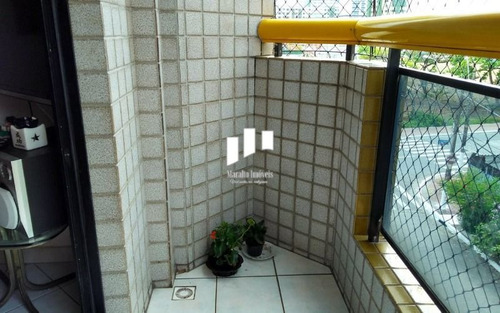 Imagem 5 de 15 de Apartamento Com Sacada E 2 Vagas De Garagem Em Praia Grande Sp.