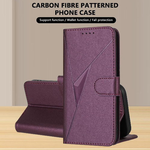 // Funda Abatible Para Vivo Y04 5g Premium Pu De Cuero Con