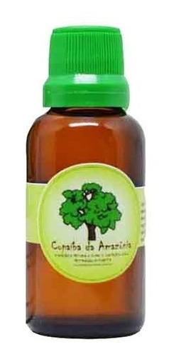 Óleo Copaíba Puro Frasco Âmbar 30 Ml Vidro Com Conta Gotas