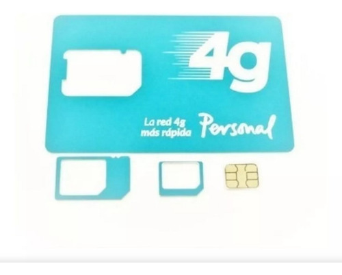 Chip Sim Personal - Prepago - 3 En 1 - 4g 