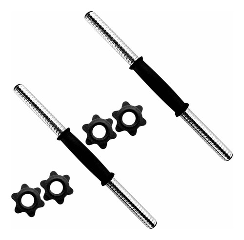 Halter Montável Duas Barras Com Rosca E Anilhas Cor Preto