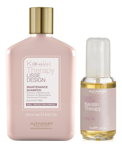 Shampoo + Serum Para Alisados Alfaparf Keratin Therapy