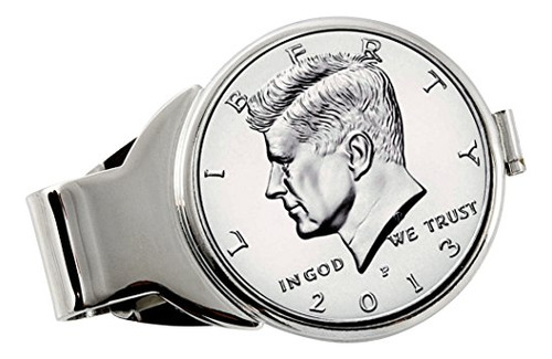 Clip Para Monedas - Proof Jfk Half Dollar | Brass Moneyclip