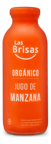 Jugo Orgánico Las Brisas Liviano Manzana 500ml Vegano