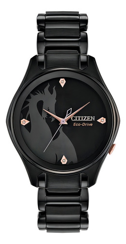 Reloj Citizen Eco-drive Dama Negro Disney Em0595-51w - S022