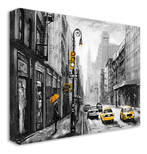Cuadro Canvas New York Minimalista Modernos Ciudades 130x90