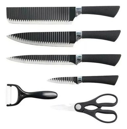Set 5 Cuchillos Y Pelapapa De Cocina