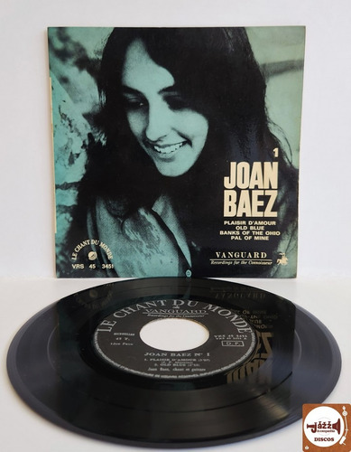 Compacto Joan Baez - Plaisir D'amour (frança / 1964 / 45 Rpm